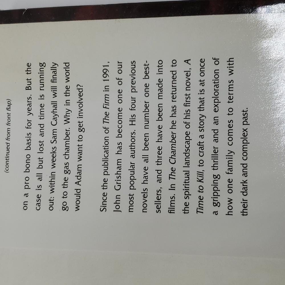 John Grisham The Chamber Hardback Book - Picture 3 of 7